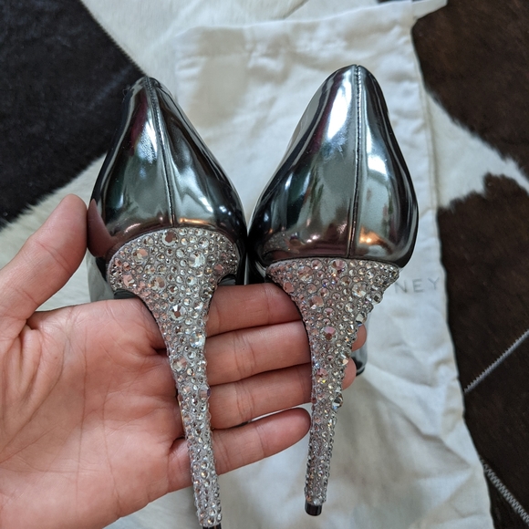 NWT Stella McCartney Crystal Stiletto Pumps - Picture 3 of 11
